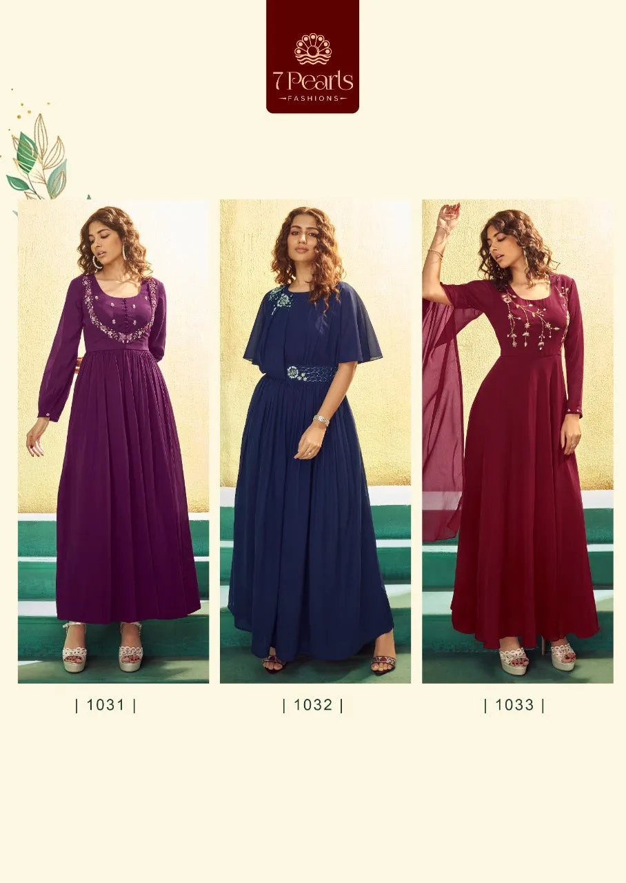7 PEARLS GEORGETTE WITH INNER SUIT