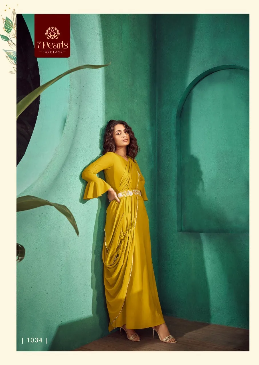 7 PEARLS GEORGETTE WITH INNER SUIT