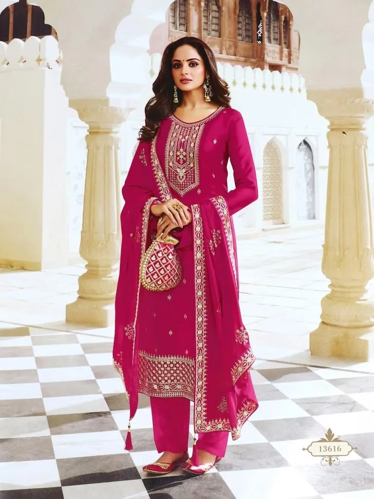 ANAMIKA GOPI VOL-1 HEAVY DOLA SILK EMBROIDERY SEQUENCE SUIT