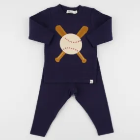 Baseball Applique Two Piece Set