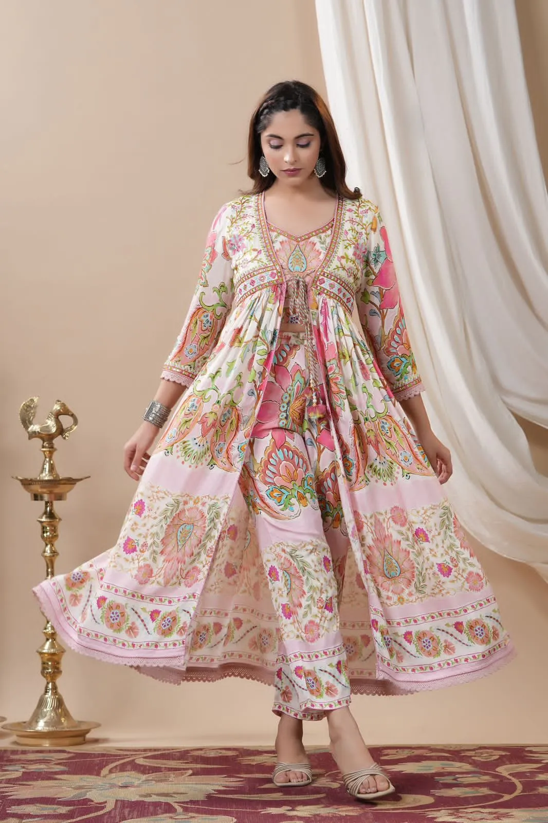 Beautiful Party Wear Designer Rajwadi Shurg Suit