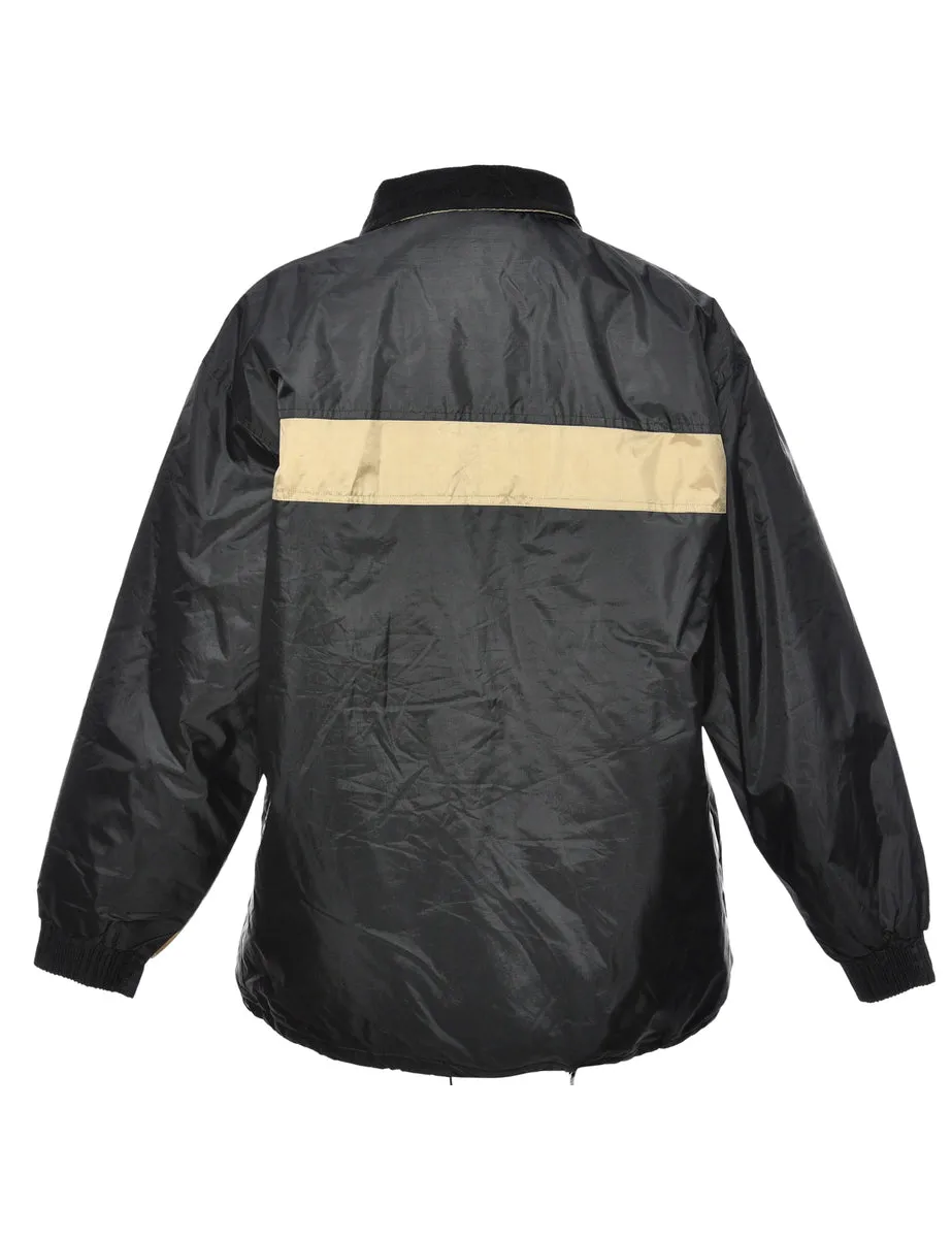 Beige & Black Two-Tone Mountaineering Jacket - M