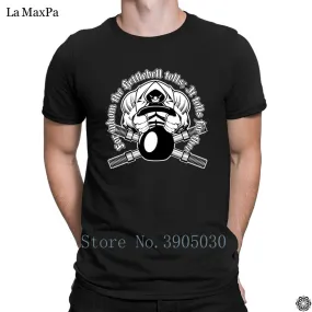 Custom Streetwear Letter T-Shirt For Mens Kettlebell Gyms T Shirt Awesome Tshirt O-Neck Breathable Men's Tee Shirt Anti-Wrinkle