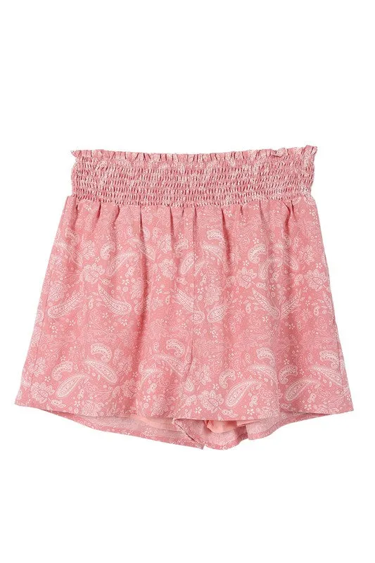 Cute Casual Stylish Paisley Print Fashion Shorts
