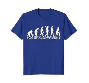 Fashion Men T Shirt Free Shipping Evolution Kettlebell T-Shirt Summer T-shirt