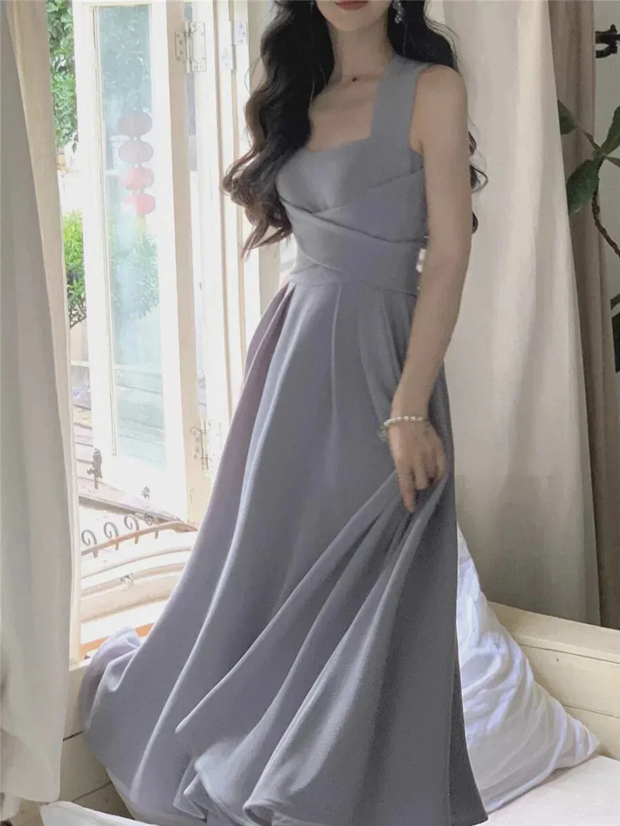 Formal Wear Dresses Elegant White A-Line Midi Length Party Dress Prom Dresses Shops Formal Women's Dresses