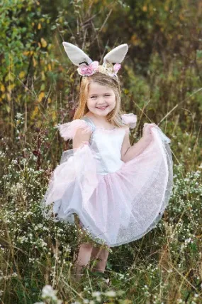 Great Pretenders Dress - Woodland Bunny with Headpiece, Size 3-4