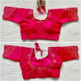 Heavy Phantom Silk Blouse D.no -146 Red Rose