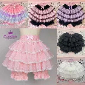 Mikumn x KawaiiSweet Harajuku Sweet Lace Shorts Skirts