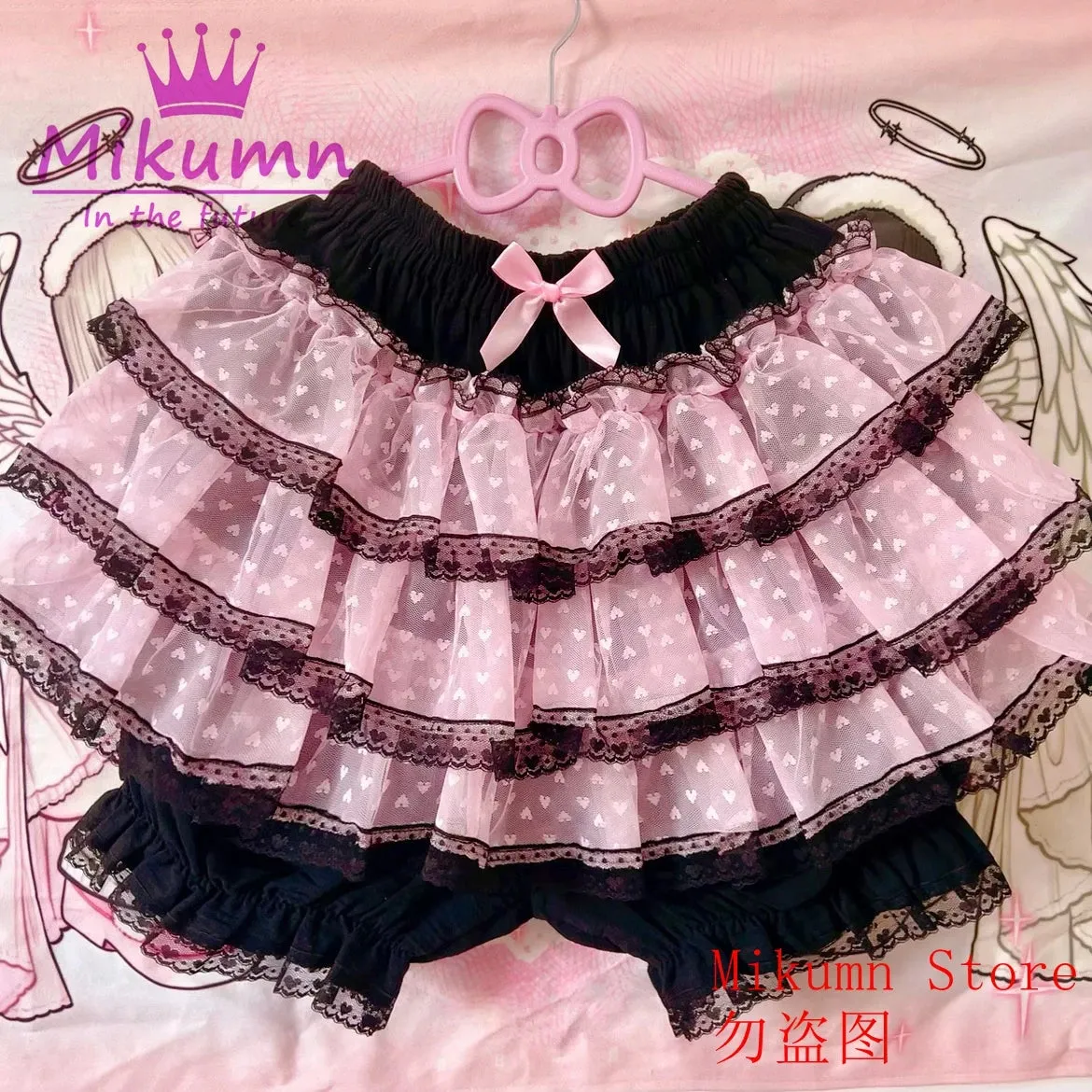 Mikumn x KawaiiSweet Harajuku Sweet Lace Shorts Skirts