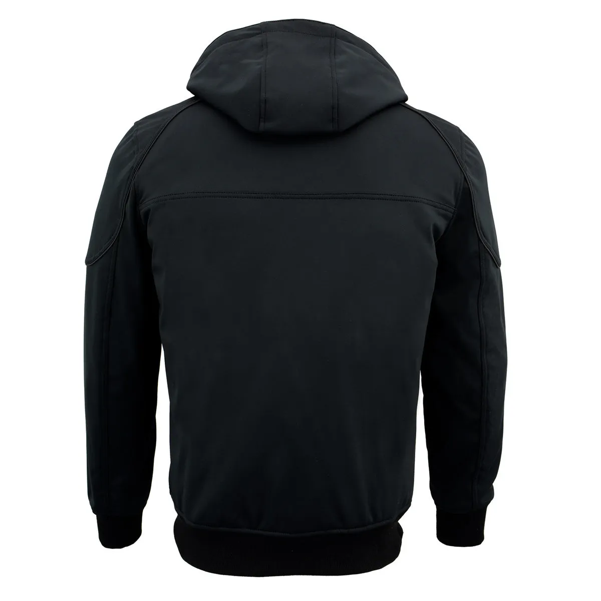 Nexgen Heat NXM1761SET Mens Black Igniter 'Heated' Soft Shell Racing Style Motorcycle Heated Jacket w/ Battery
