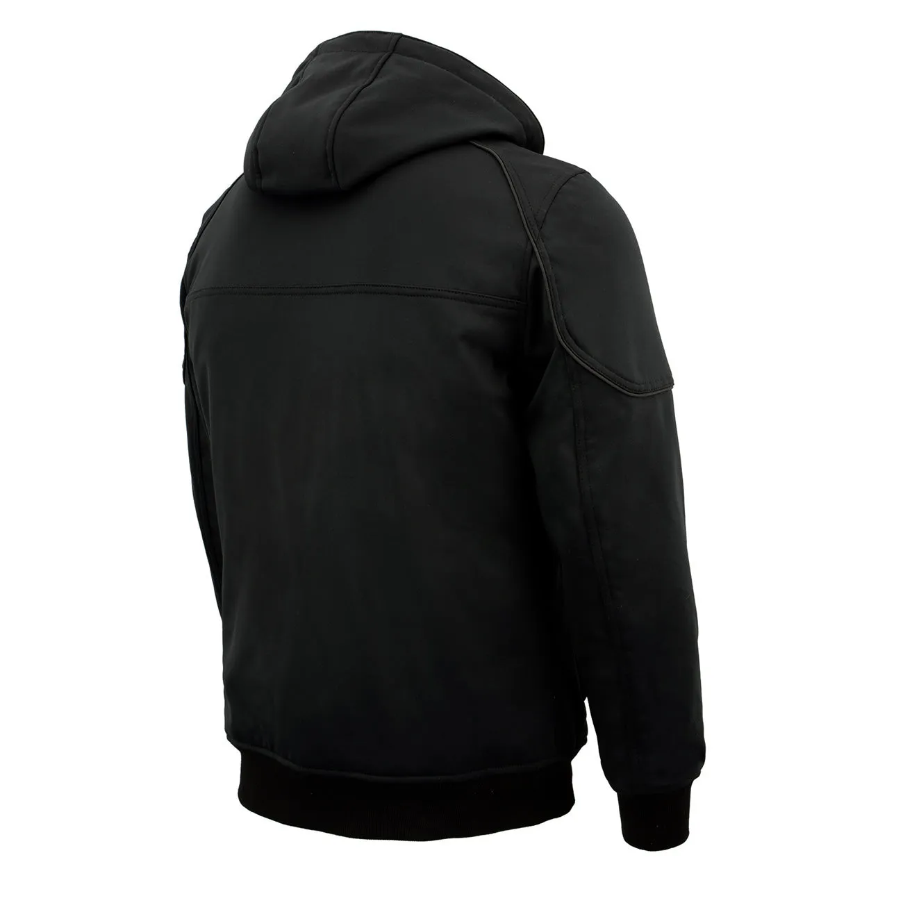Nexgen Heat NXM1761SET Mens Black Igniter 'Heated' Soft Shell Racing Style Motorcycle Heated Jacket w/ Battery