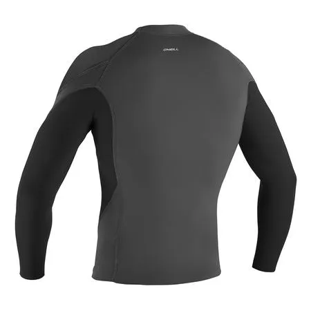 O'Neill Hyperfreak 0.5mm Long Sleeve Neoprene Top Slate/ Graphite