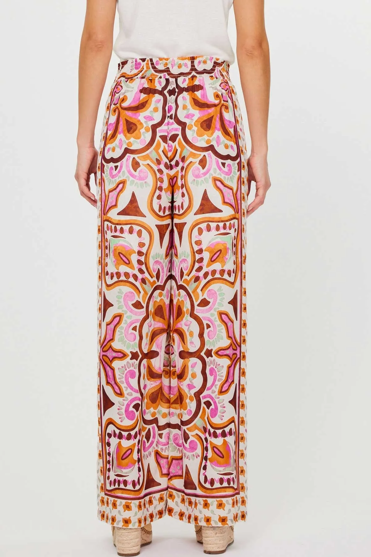 Printed Wide Leg Pant