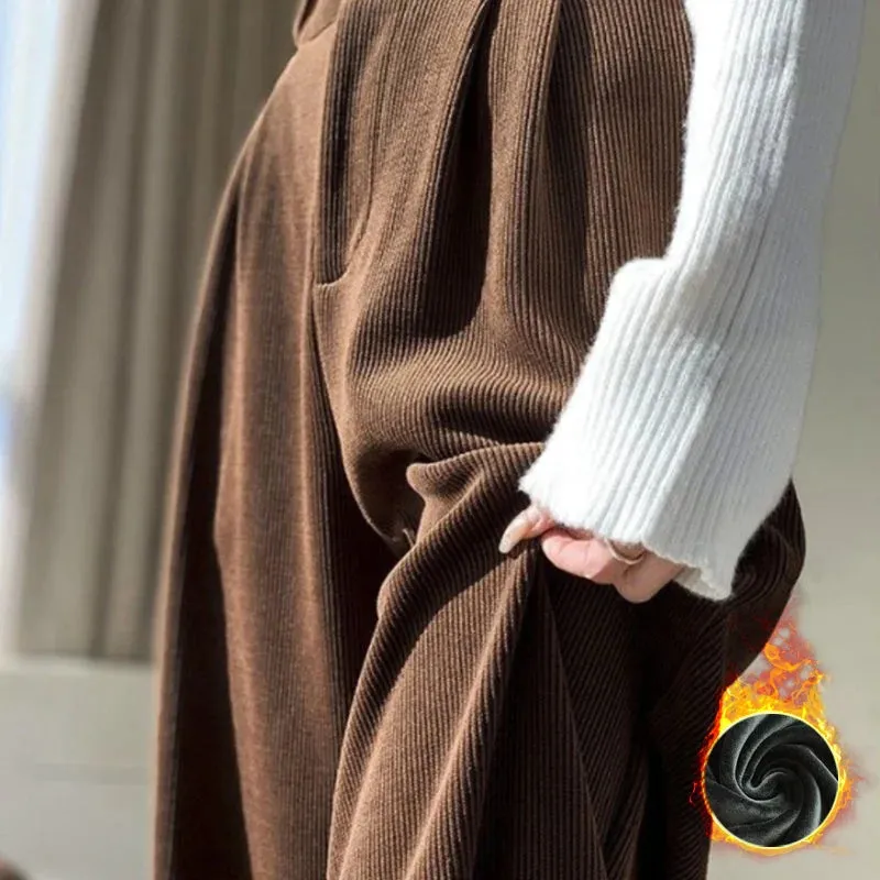Winter Chic Velvet Flow Pants