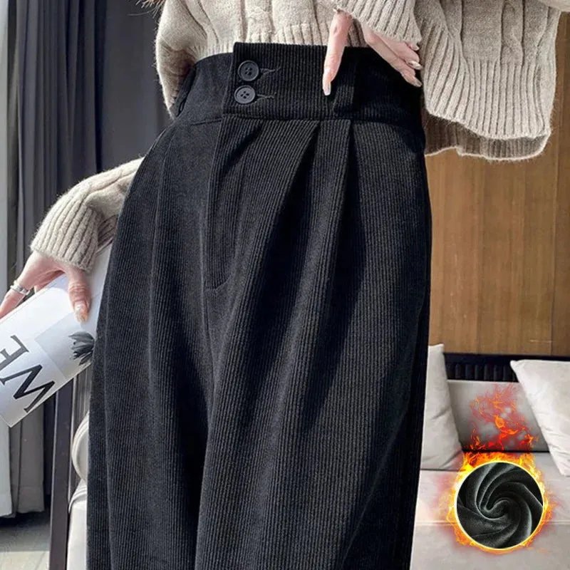 Winter Chic Velvet Flow Pants